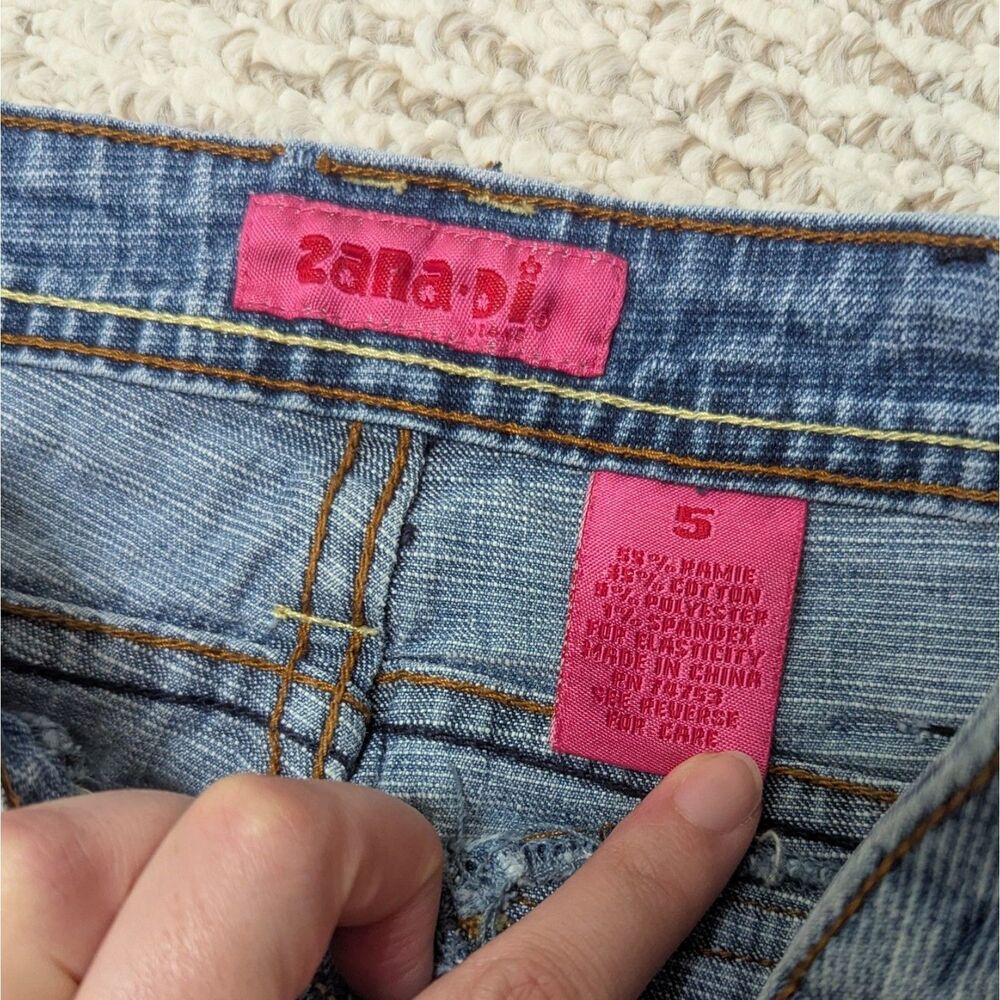 Vintage Zana Di Womens Sz 5 Capri Stretch Jeans Y2K Casual Utility Summer - Picture 3 of 3